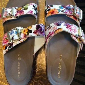 NWOT- Floral Madden Girl sandals- size 7 1/2